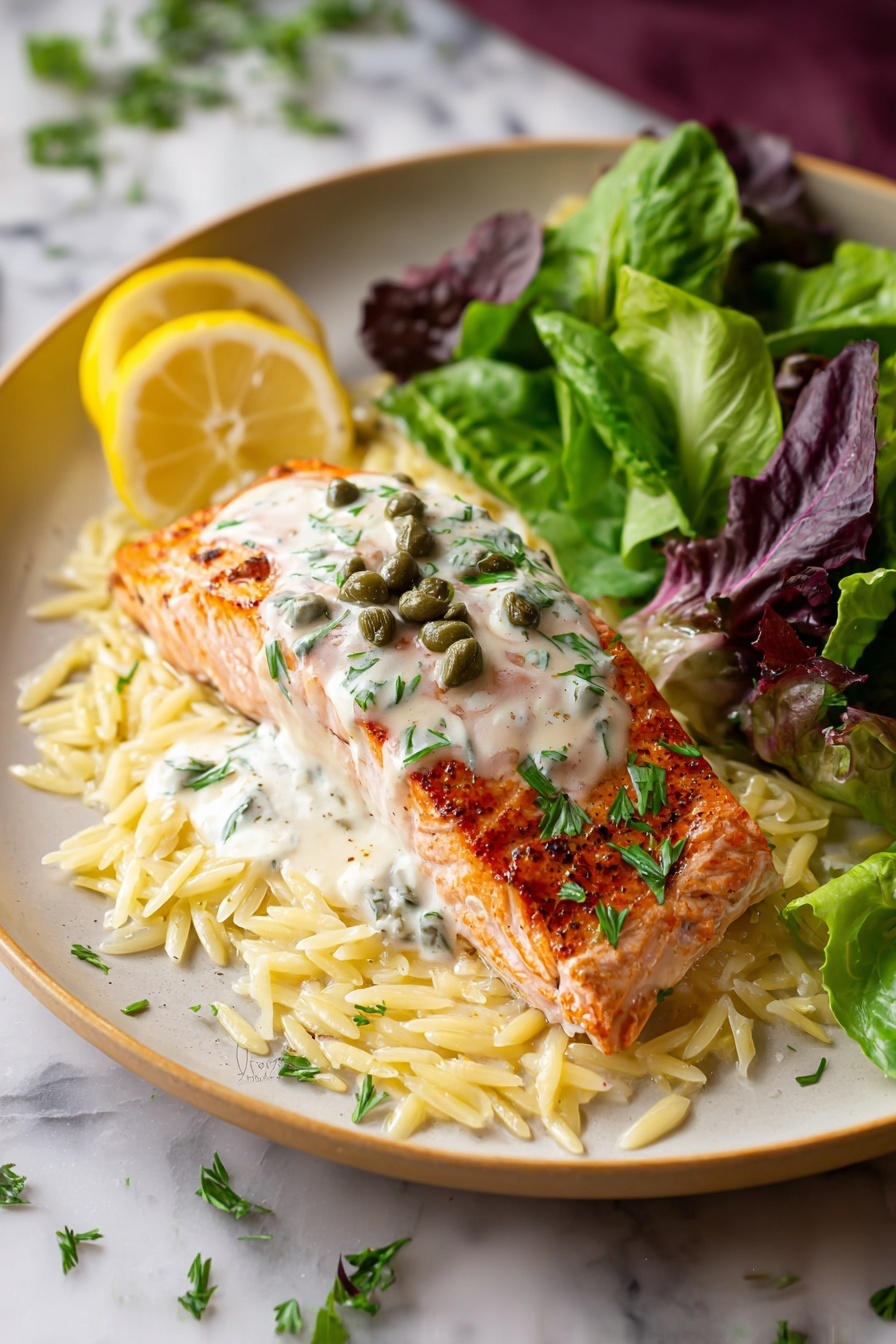 Quick Creamy Salmon Piccata: Elegant Dinner in Under 30 Mins